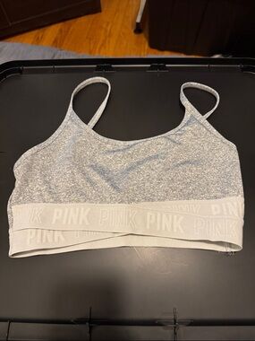 PINK Victoria's Secret Heather Gray Seamless Bralette